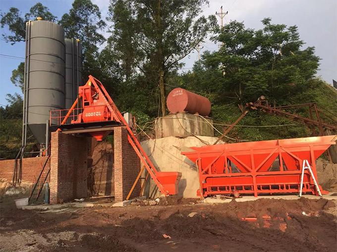 Concrete mixing plant